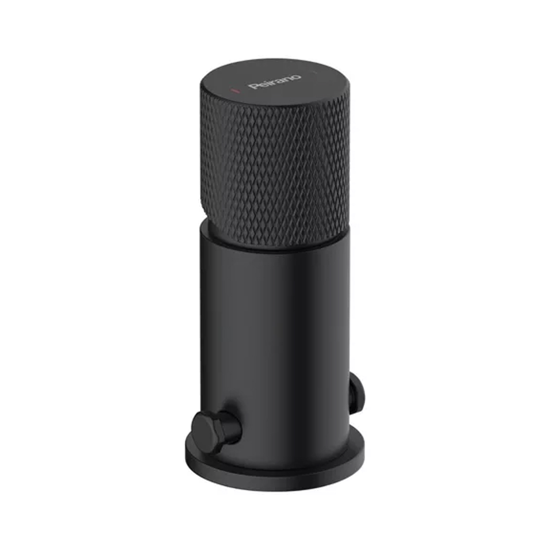 Grifería Bidet Peirano Fabric Black 70-200n Monocomando Acabado Mate Color Negro