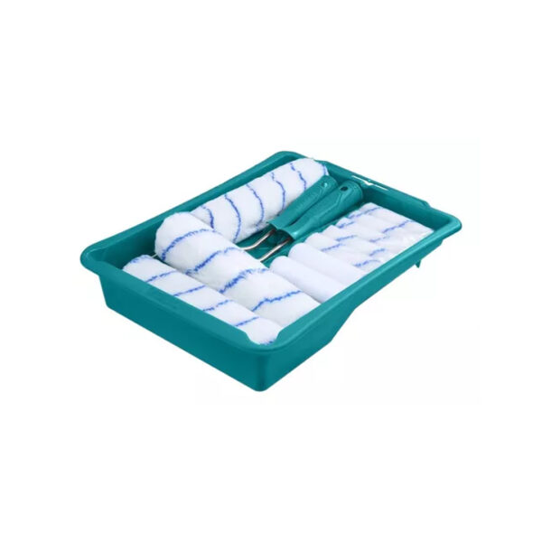 Kit Pintura 13 Piezas 10 Rodillos + Bandeja Pintor Total Profesional