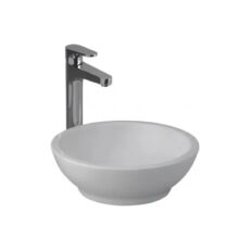 Bacha de baño de apoyar Ferrum Tori L242K blanco