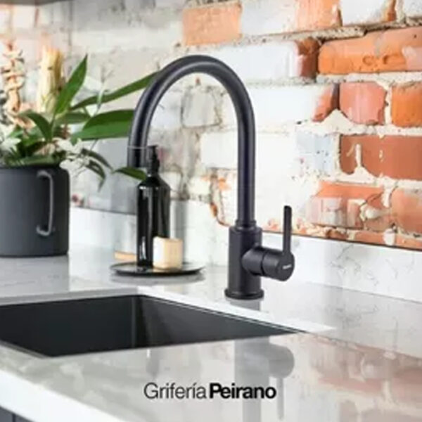 Peirano Griferia Cocina Monocomando Doble Funcion Move 20-146N Mate Color Negro - Imagen 2