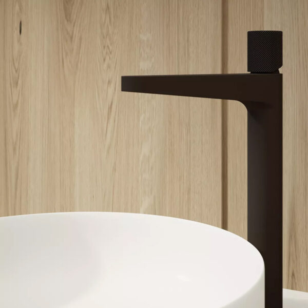 Grifería De Baño Peirano Fabric Black 61-200n Monocomando Acabado Mate Color Negro - Imagen 3
