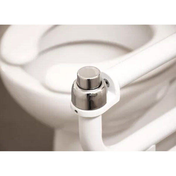 Barral Rebatible Ferrum Porta Rollo Boton Discapacitados Color Blanco - Imagen 3