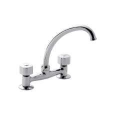 Grifo de cocina doble comando FV B1P Arizona Plus 0413/B1P cromo acabado cromado