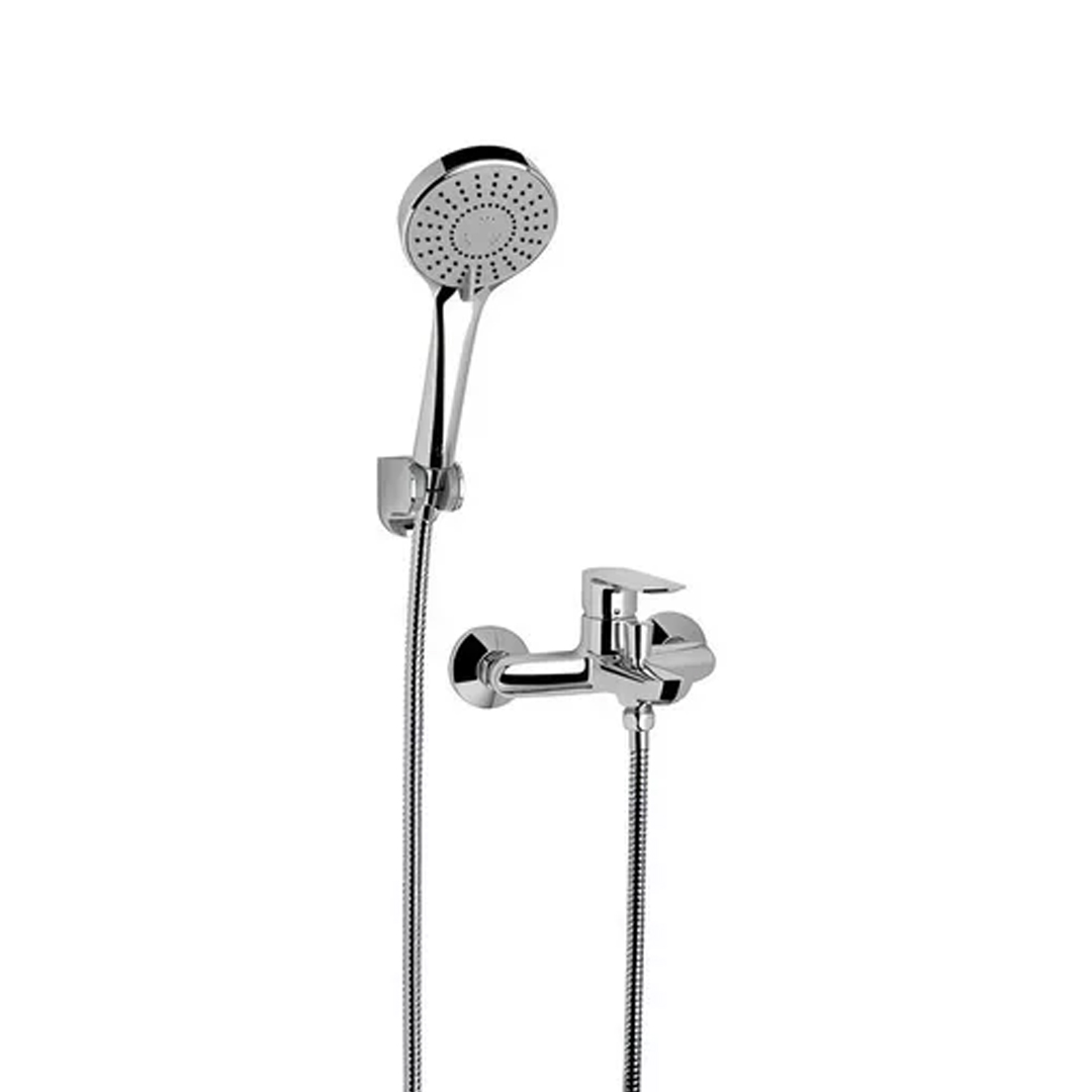Grifería Bañera Y Ducha Monocomando Exterior Fv Coty 310/d9 Acabado Brillante Color Cromo