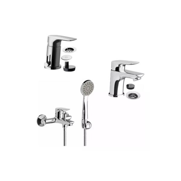 Juego Grifería Baño Completo Fv Jana M1 Ducha Exterior