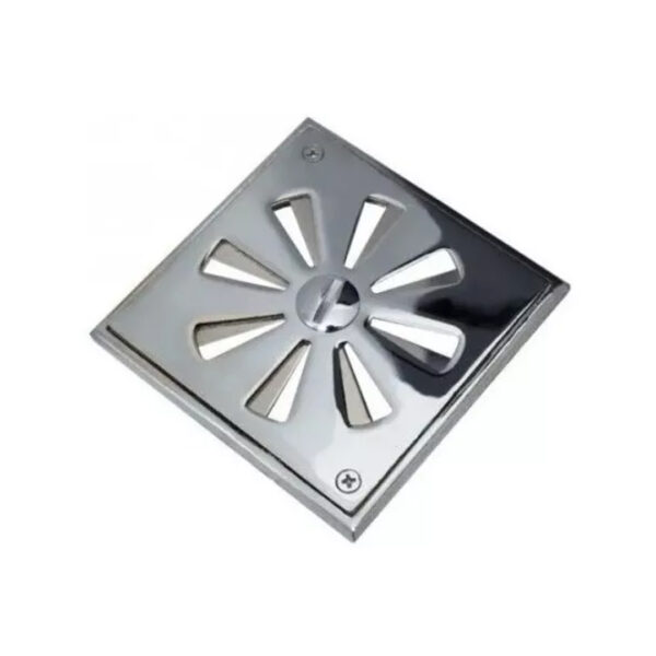 Reja Piso Tapa Giratoria Bronce 11cm Cromo Delta