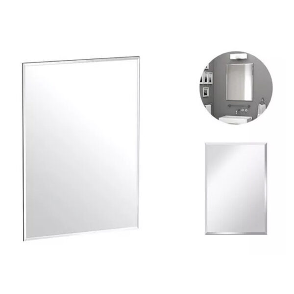 Espejo Cuadrado 70 X 70 Cm Vidrio Bordes Biselados Baño - Imagen 2
