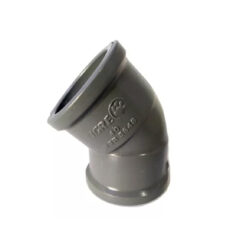 Codo 45° Soldable Gris Tigre Pegar Piscina Riego 40 Mm