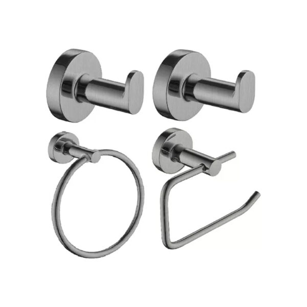 Kit Accesorios Baño Set Piazza 73228SS Sensus 4 Piezas Juego Acero
