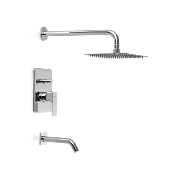 Combo Ducha Arq Bidet Mono Lavatorio Bajo Cromo Piazza - Imagen 2
