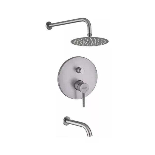 Combo De Grifería Sensus Grafito Piazza Lav Alto Bidet Ducha - Imagen 3