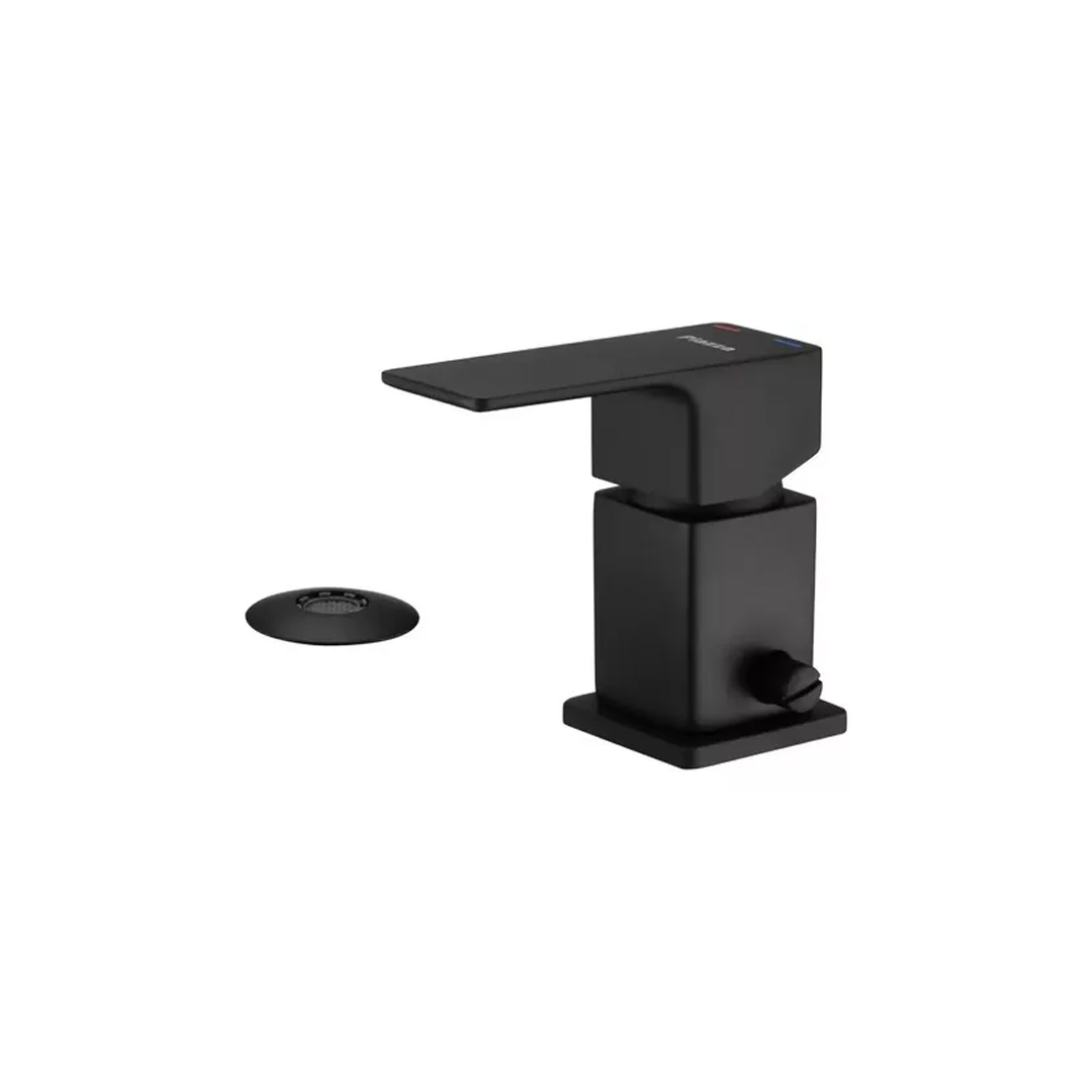 Grifería Piazza Black Arq Negro Lavatorio Alto Bidet Bañera - Imagen 3