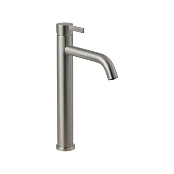 Griferia Lavatorio Alto Peirano Steel 61-205 C Acabado Pulido Color Plateado