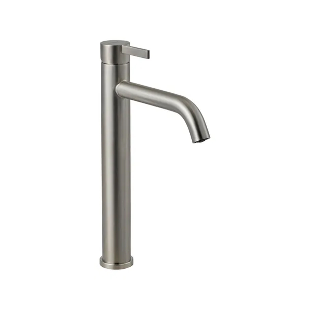 Griferia Lavatorio Alto Peirano Steel 61-205 C Acabado Pulido Color Plateado