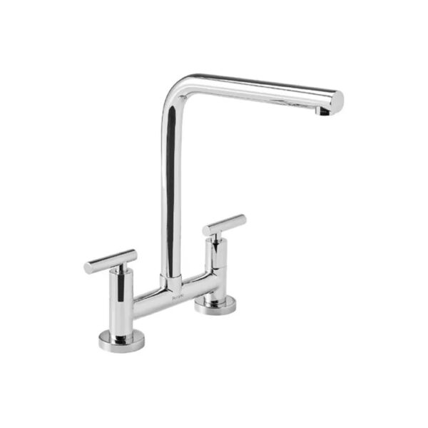 Grifería de Cocina Bimando Peirano Linea Mallorca 51-131 Acabado Brillante Color Gris Cromo