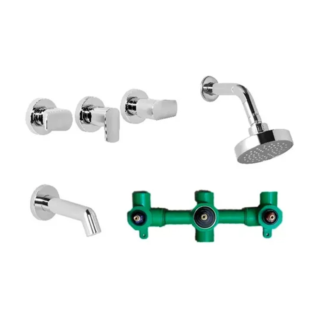 Griferia Lavatorio Bidet Ducha Piazza Hydros Viva Ceramico - Imagen 2