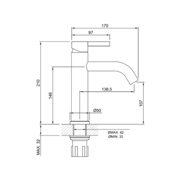 Set Baño Lavatorio + Bidet + Ducha Peirano Steel Monocomando - Imagen 5
