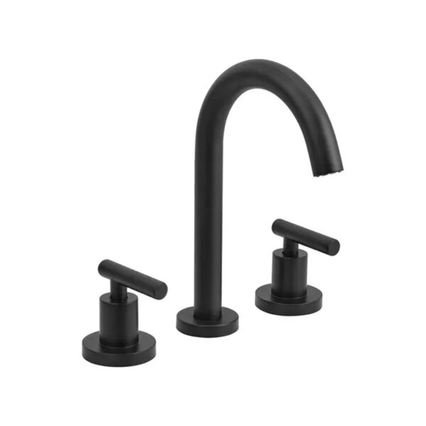 Juego Baño Griferia Peirano Adra Negro + Accesorios Piazza - Imagen 5