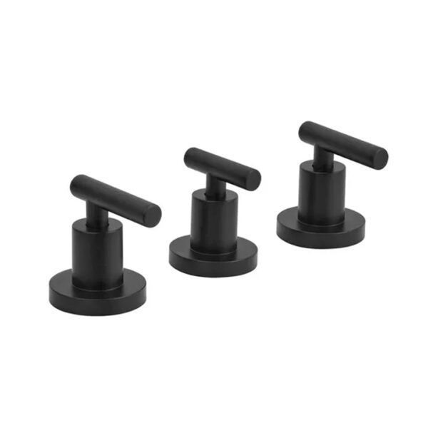 Juego Baño Griferia Peirano Adra Negro + Accesorios Piazza - Imagen 4