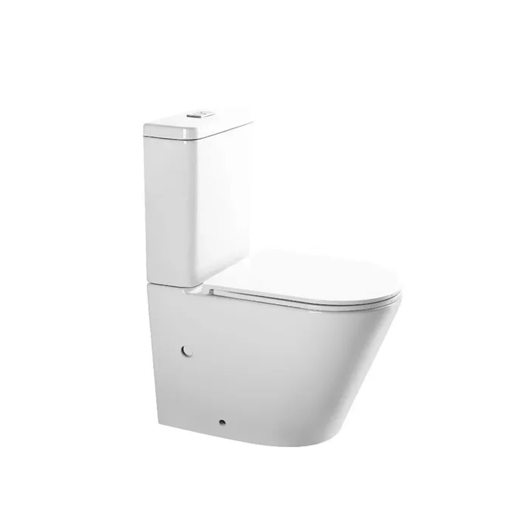 Set Inodoro Largo + Tapa Cierre Suave Piazza Padova Marin A