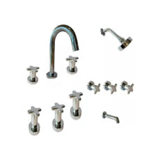 Griferia Baño Hydros Viva Nova Cruz Kit Griferia 6c