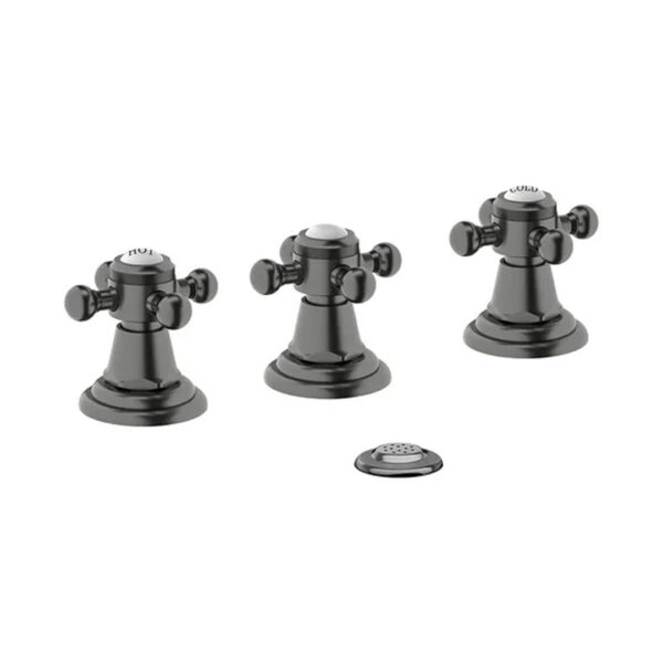 Grifería Bidet Piazza Renoir Grafito Lluvia Soft 21904gf Acabado Brillante