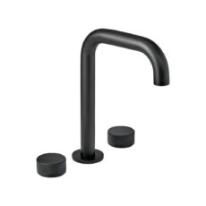 Griferia De Lavatorio Peirano Fabric Negro Mate C. Cerámico