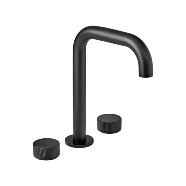 Griferia De Lavatorio Peirano Fabric Negro Mate C. Cerámico