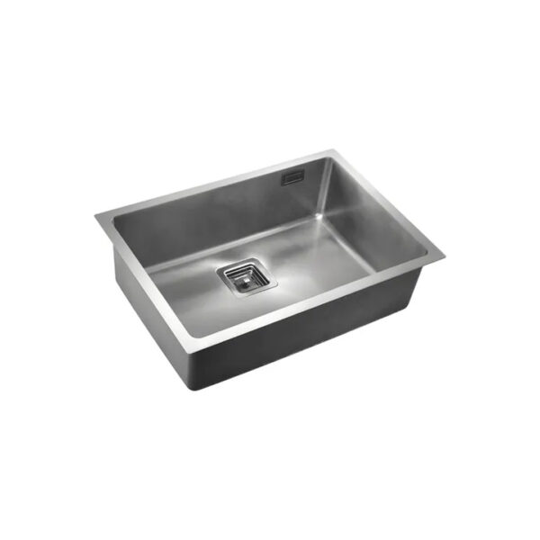 Bacha Cocina Mi Pileta Simple Essentia 660 Color Plateado
