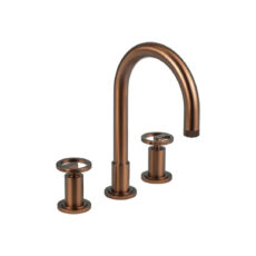 Grifería De Baño Lavatorio Peirano Pulse 60-175dg Color Dark Gold Acabado Mate Cierre Ceramico Canilla Vanitory Mezcladora Bano
