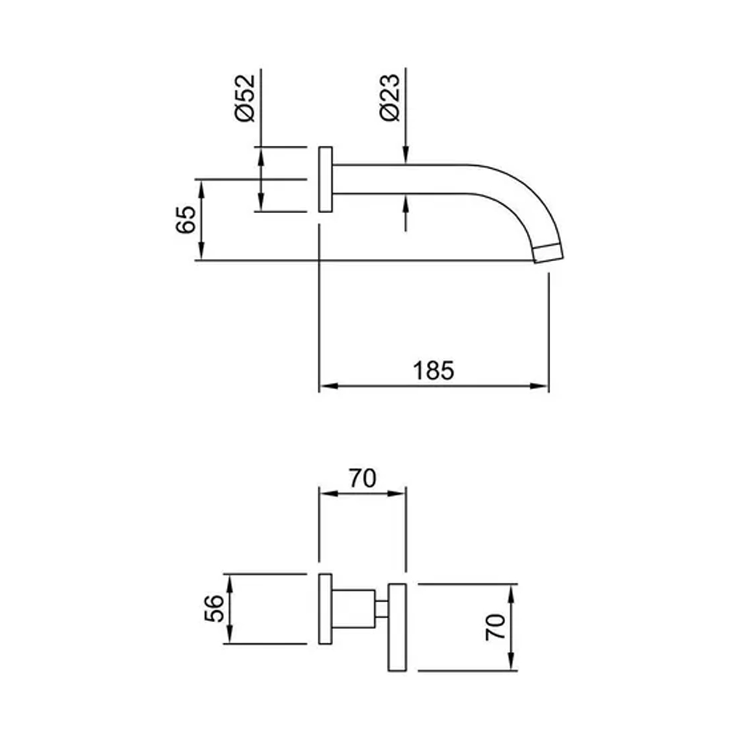 Lavatorio de Pared Peirano Adra 62-162 Cierre Cerámico Acabado Cromado Color Cromo Gris Grifería de Mano Canilla Baño - Imagen 2