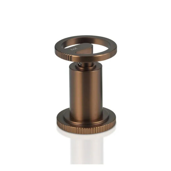 Grifería De Baño Lavatorio Pared Peirano Pulse 62-175dg Color Dark Gold Acabado Mate Cierre Ceramico Canilla Vanitory Mezcladora Bano - Imagen 2