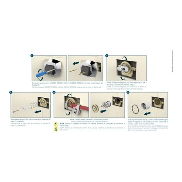 Kit Repuesto Para Valvula De Inodoro F V 368 Resorte Manija - Imagen 2