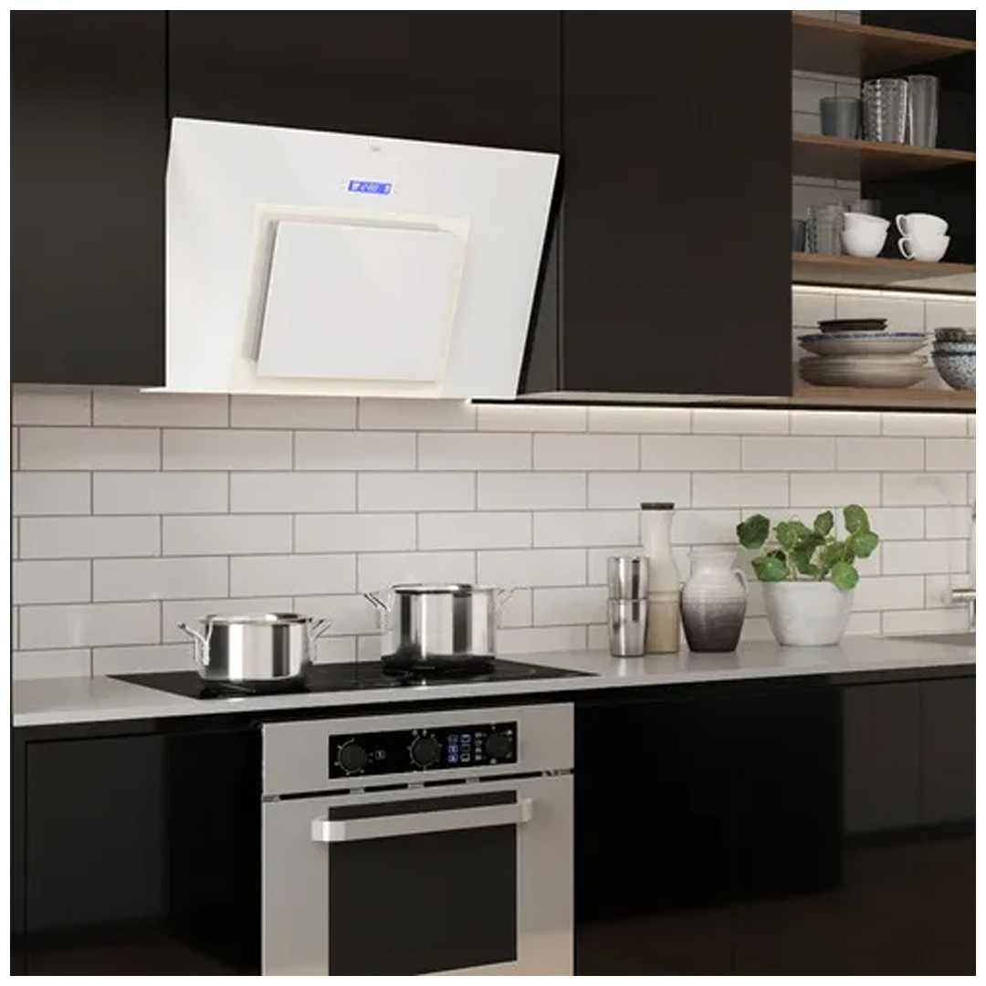 Campana Cocina Tst Pared Espejo Blanca 60 Cm Led Timer 3 Vel Color Blanco - Imagen 3