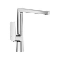 Grifería De Cocina Monocomando Peirano Wave 20-168 Color Cromo Acabado Cromado Grifo Canilla Mezcladora Gris Kitchen