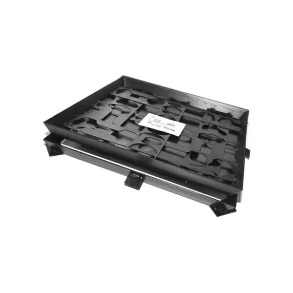 Tapa Camara Inspección Hierro Negro 40x40 Encastre Conico