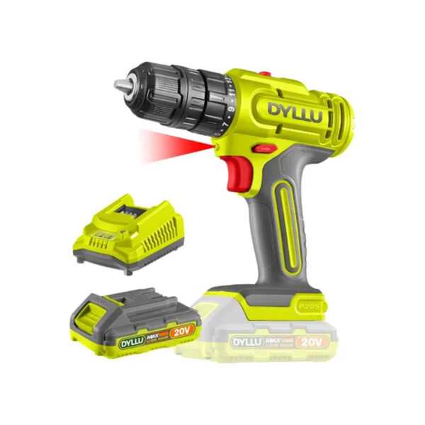 Taladro Inalambrico Dyllu By Total 1500rpm + Cargador 15 Color Verde lima Frecuencia 50 Hz