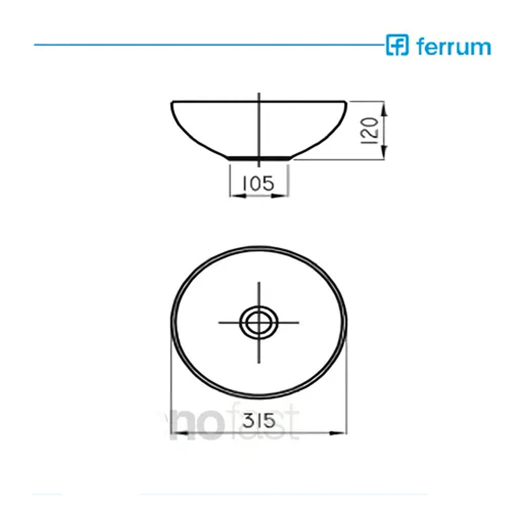Bacha Ferrum Persis De Apoyo Negra Redonda L17kfn - Imagen 2