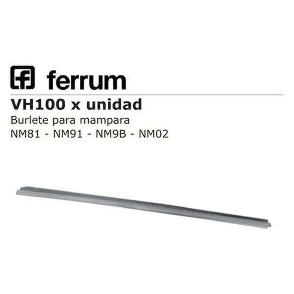 Burlete Ferrum Para Mampara Vh-100 Color Transparente - Imagen 2