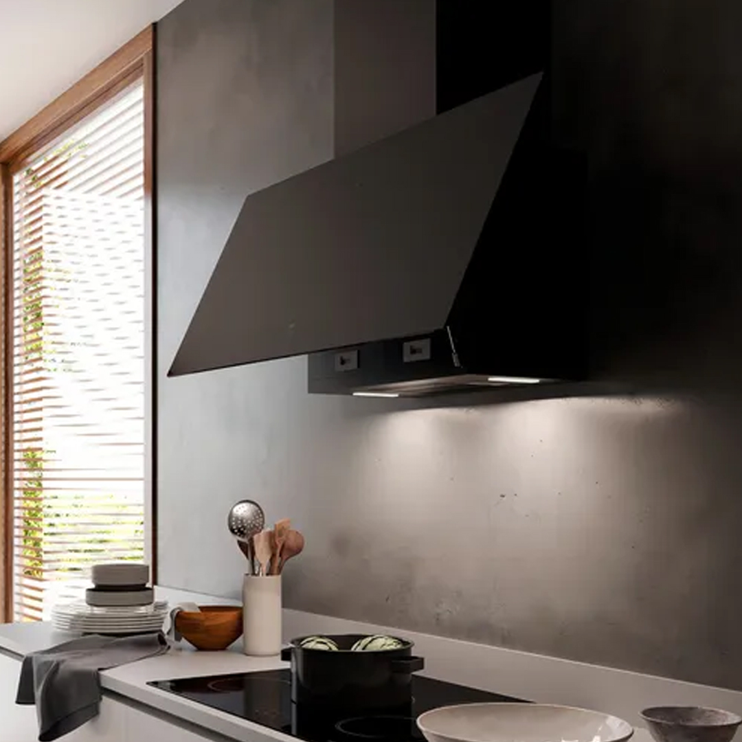 Campana Extractor Cocina Tst Azara 75 Cm Cristal Cod. 340-75 Color Negro - Imagen 3