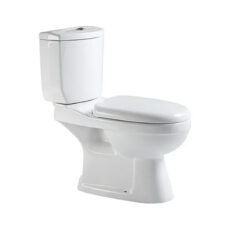 Inodoro Con Asiento Garda Pzzb0402 Piazza y Mochila Color Blanco Esmaltado