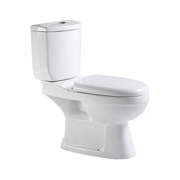 Inodoro Con Asiento Garda Pzzb0402 Piazza y Mochila Color Blanco Esmaltado
