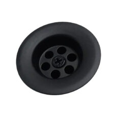 Sopapa Plastica Rejilla Negra Bachas Bidet Black Repuesto