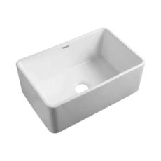 Bacha De Cocina Para Apoyar Peirano Bch16 Color Blanco Con Rejilla Y Desagote Blanca Rectangular Apoyo White Country