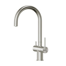 Grifería De Cocina Monocomando Con Filtro De Agua Peirano Vita 22-178 Con Purificador Color Acero Inoxidable Acabado Pulido Canilla Grifo Mezcladora Purificada