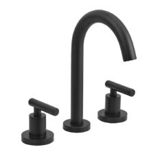 Griferia Baño Canilla Lavatorio Peirano Adra Black Vanitory 60-162N Acabado Mate Color Negro Cierre Ceramico