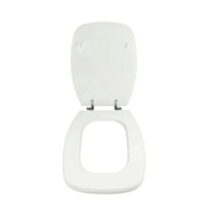 Asiento Inodoro Verona Mad Laqueada Herrje Cromo Ferrum Tvxc Color Blanco