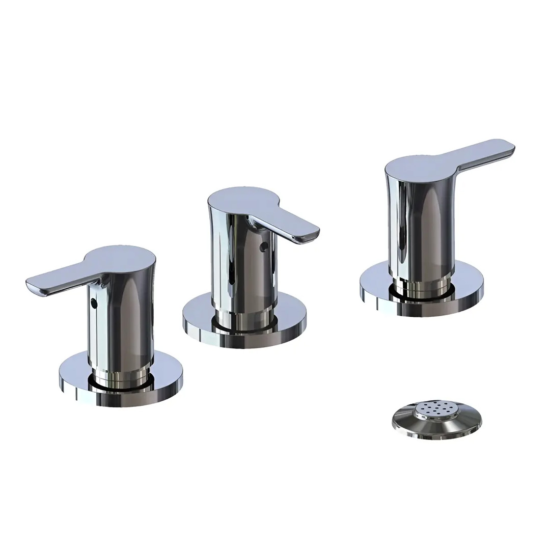 Grifería Bidet Baño C/tansf Cierre Cerámico Piazza 22304 Canilla Logos Cromado