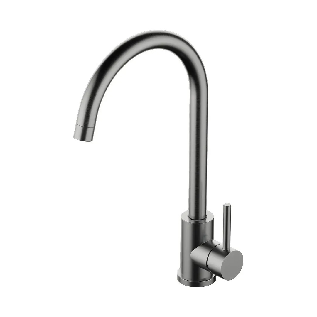 Griferia Monocomando Mesada Cocina Fv Inox One Acero Inox