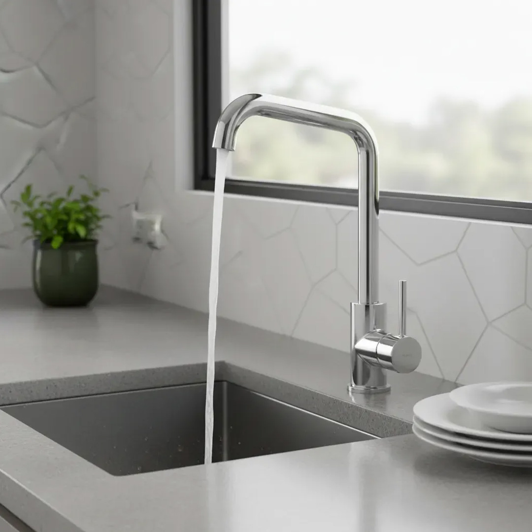 Grifería De Cocina Peirano Suv 20-184 Color Cromo Acabado Cromado Canilla Grifo Mezcladora Gris - Imagen 2